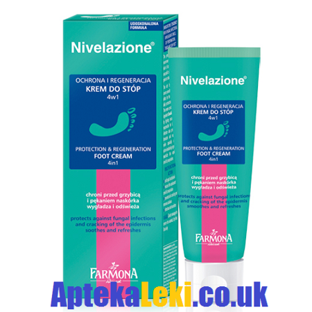  Nivelazione - KREM do stóp 4w1, z woskiem pszczelim chroni, wygładza i odświeża stopy podatne na grzybicę, 75 ml.