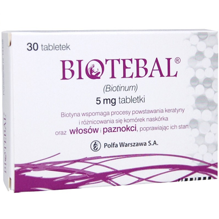 Biotebal 5 mg. 30 tabletek.