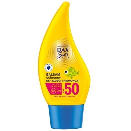 Dax - Sun - Wodoodporny BALSAM do opalania dla dzieci, nawilża i chroni skórę dzieci po 6 miesiącu życia, SPF-50, 150 ml.