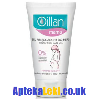 Oillan - Mama - ŻEL pielęgnujący do piersi kobiet w ciąży i po porodzie, 125 ml.